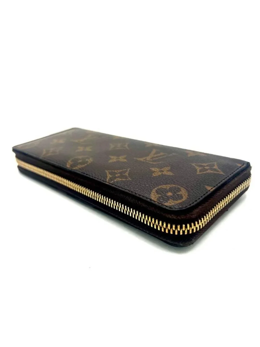 Louis Vuitton Monogram Portefeuille Clemence Round Zip Wallet